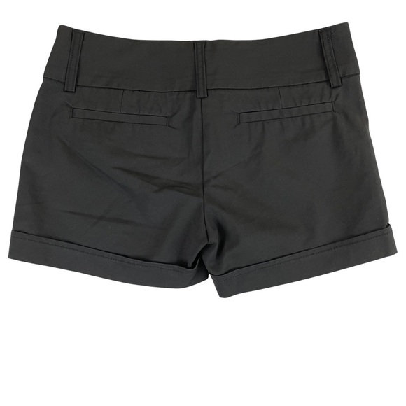 Kenar Black Flat Front Shorts - Picture 2 of 8